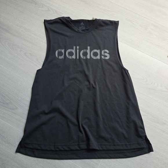 Adidas Black Sleeveless Tank Top - Picture 1 of 4